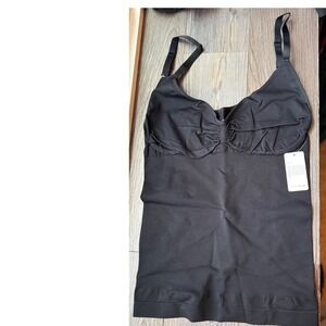 Feelingirl Women Black Seamless Shapewear Camisole Tummy Control Top size  XXL